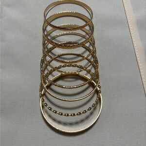 Elegant Gold Bangle Set 8
